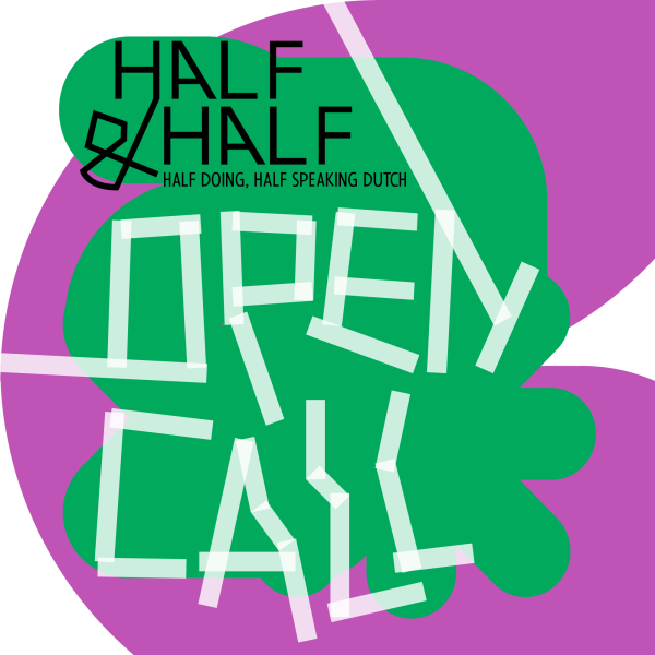 beeld met tekst 'open call'